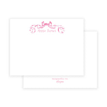 Load image into Gallery viewer, WATERCOLOR PINK BOW NOTECARD
