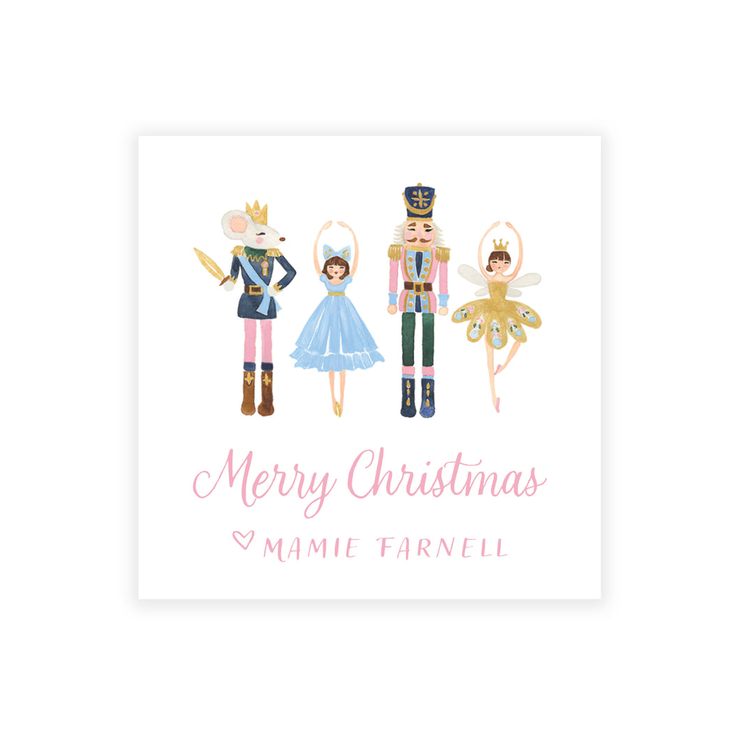 PINK NUTCRACKER GIFT TAG