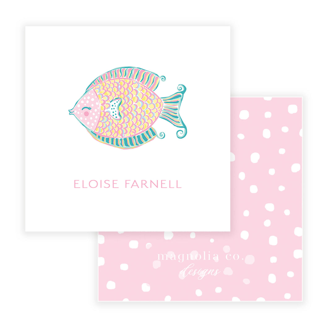 POKA DOT FISH CALLING CARD