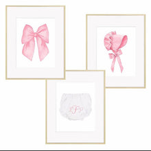 Load image into Gallery viewer, PINK BOW WATERCOLOR PRINT
